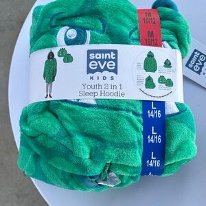 Saint Eve Kids Youth 2-in-1 Green Sleep Hoodie